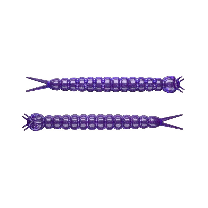 Libra Lures Slight Worm Ost 38 Mm - Lilla Gummisfisk