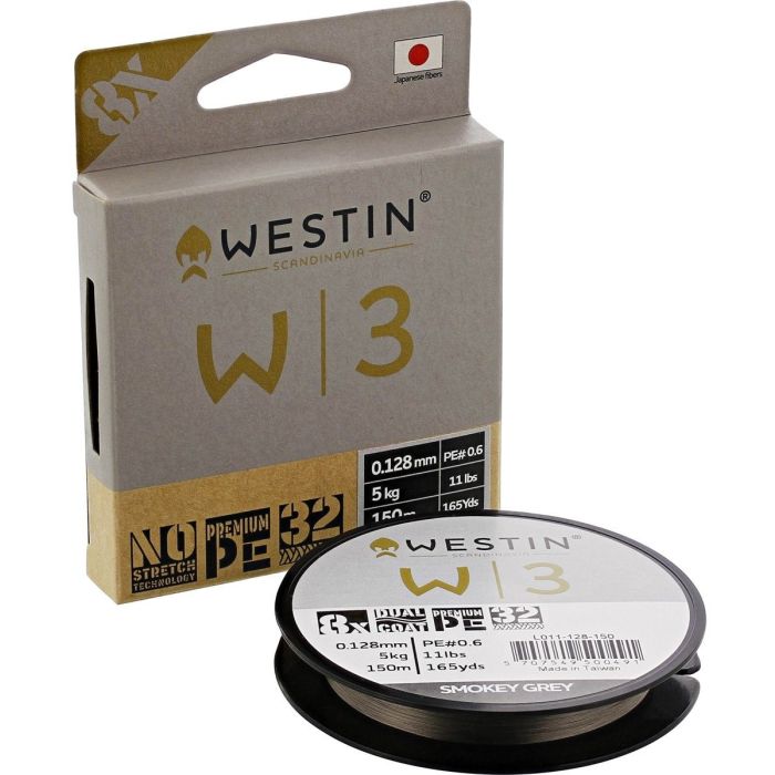 Westin W3 8 Braid Smokey Grey 150m