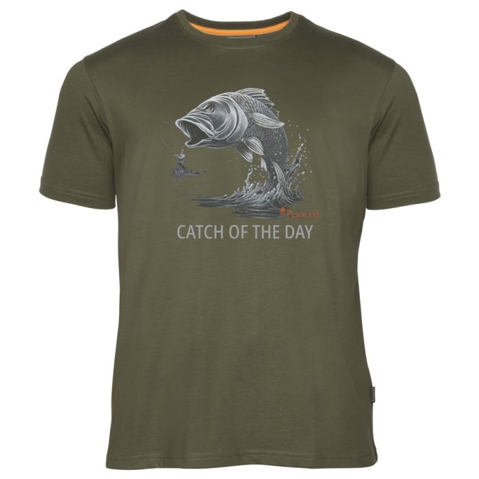 Pinewood Fish T Shirt Olive