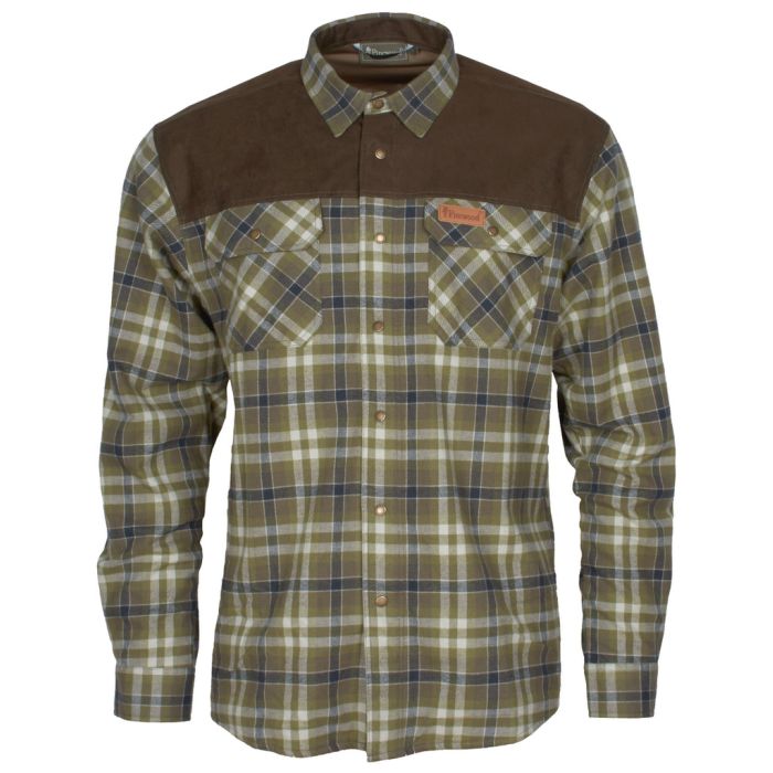 Pinewood Douglas Skjorte H Olive L Khaki