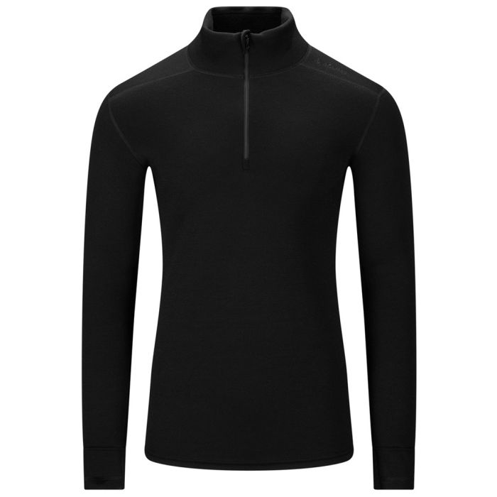 Aclima Fleecewool V2 Polo W Zip Jet Black