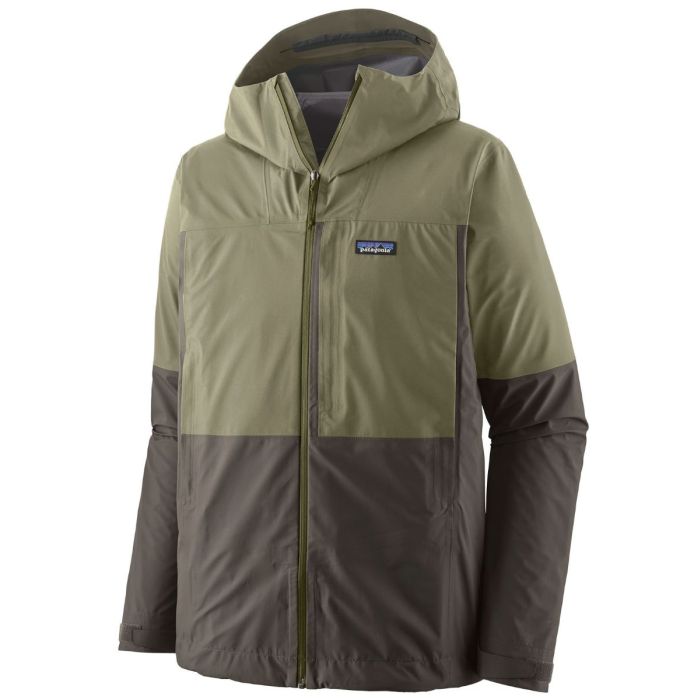 Patagonia Boulder Fork Regnjakke Forge Grey W River Rock Green