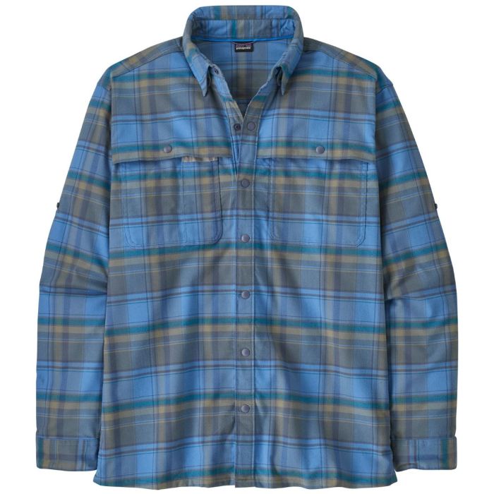 Patagonia M S Early Rise Stretch Shirt Rainsford:blue Bird