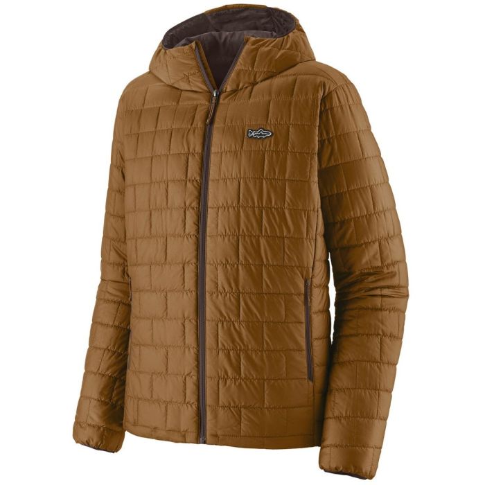 Patagonia M S Nano Puff Fitz Roy Trout Hoody Wolf Brown