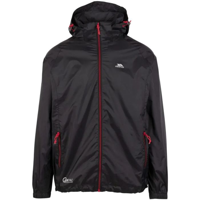 Trespass Qikpac X Jakke Black Red