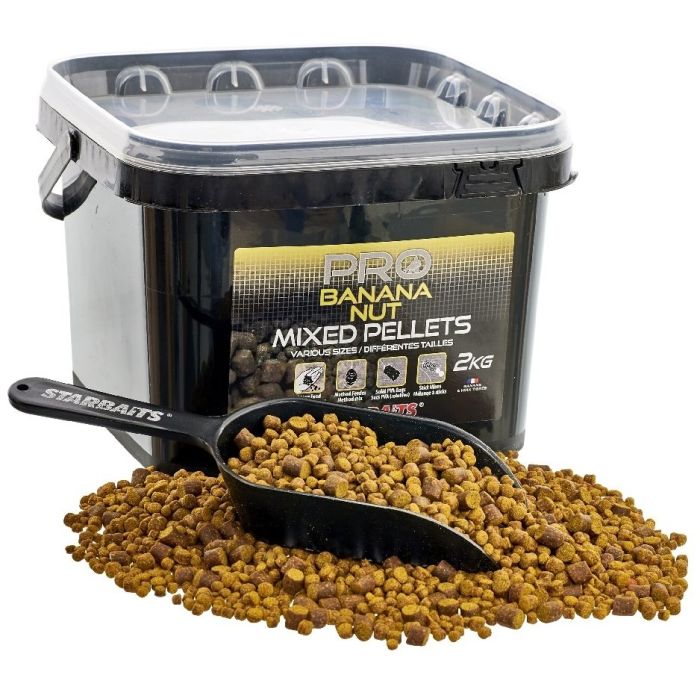Starbaits Pro Banana Nut Mixed Pellets 2kg