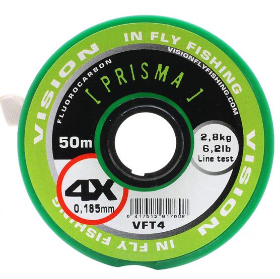 Vision Prisma Fluorocarbon - Usynlig Forfangsline til Fluefiskeri