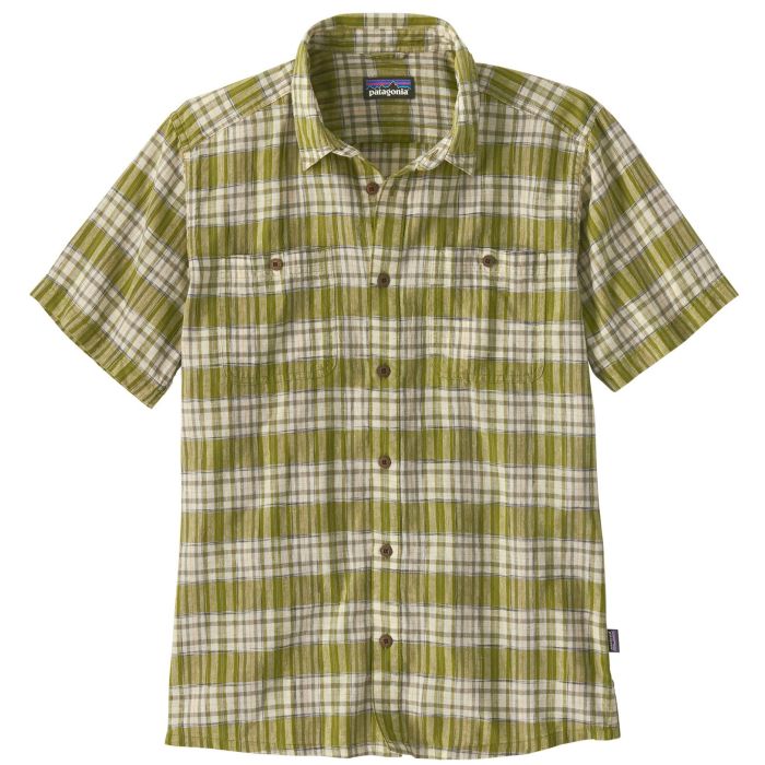 Patagonia M S Back Step Ss Skjorte Sunlight:graze Green