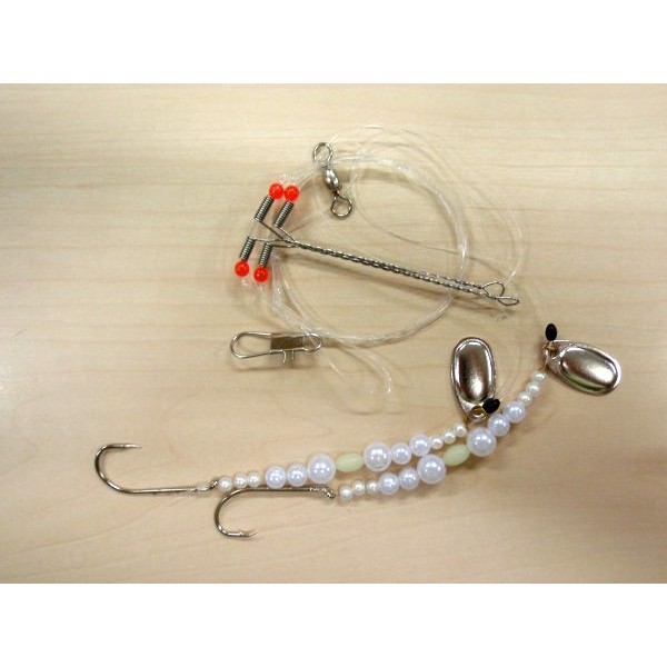 Fladfisk Forfang White Pearl