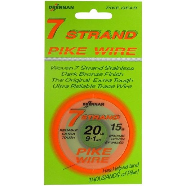 Drennan 7 Strand Pike Wire   Geddeforfang Til Selvbygning  28lbs