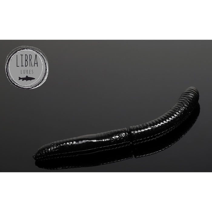 Libra Lures Fatty D Worms Ost 65mm Black
