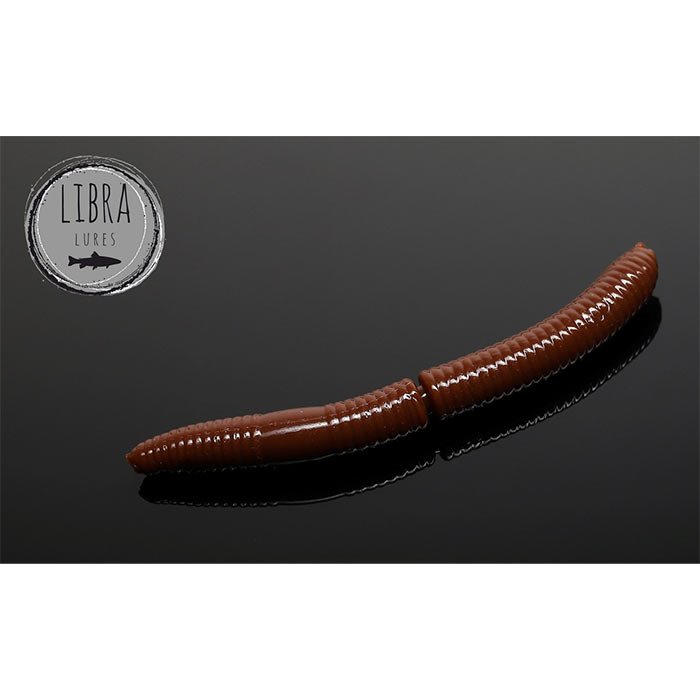 Libra Lures Fatty D Worms Ost 65mm Brown