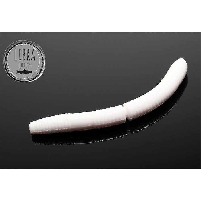 Libra Lures Fatty D Worms Ost 65mm White