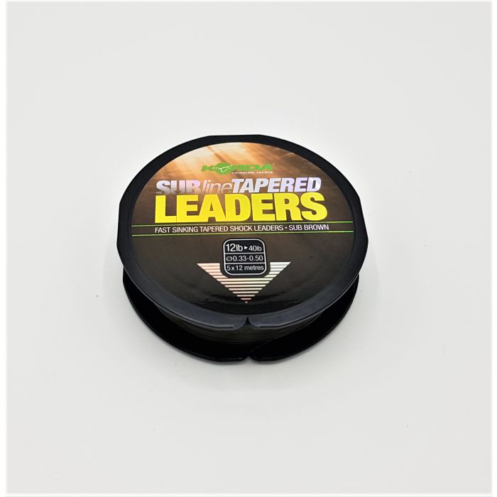 Korda Subline Tapered Leaders 0 33 0 50mm