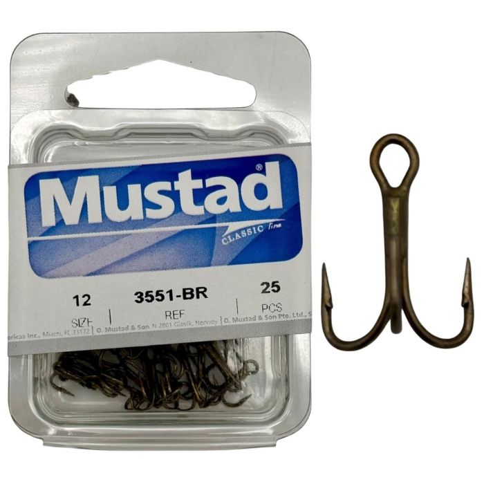 Mustad 3551 Trekrog 25stk