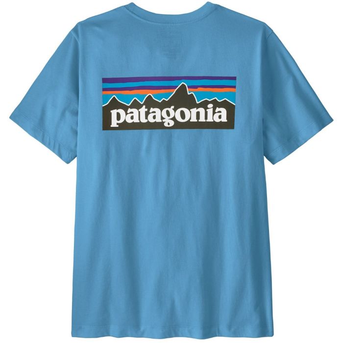 Patagonia P 6 Logo T Shirt Shore Blue