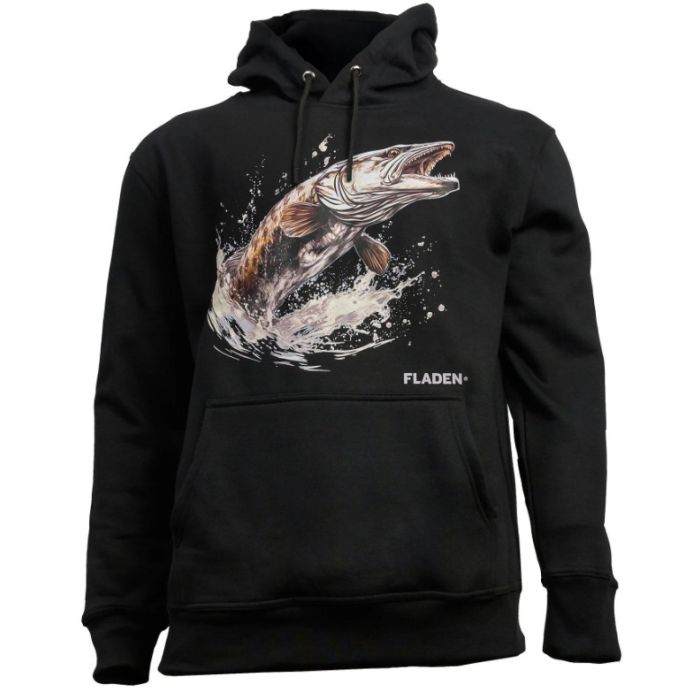 Fladen Pike Hunter Hoodie Sort