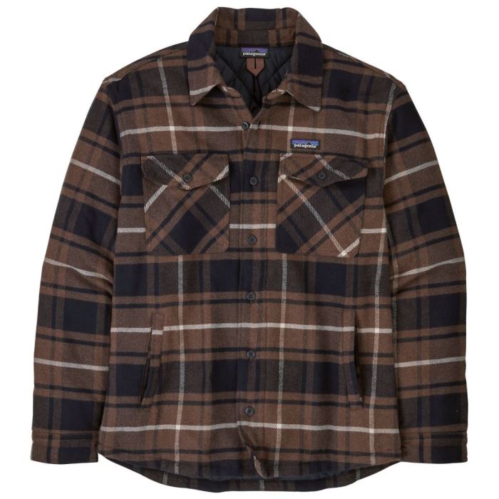 Patagonia Lw Insulated Fjord Flannel Skjorte Outdoor:molasses Brown